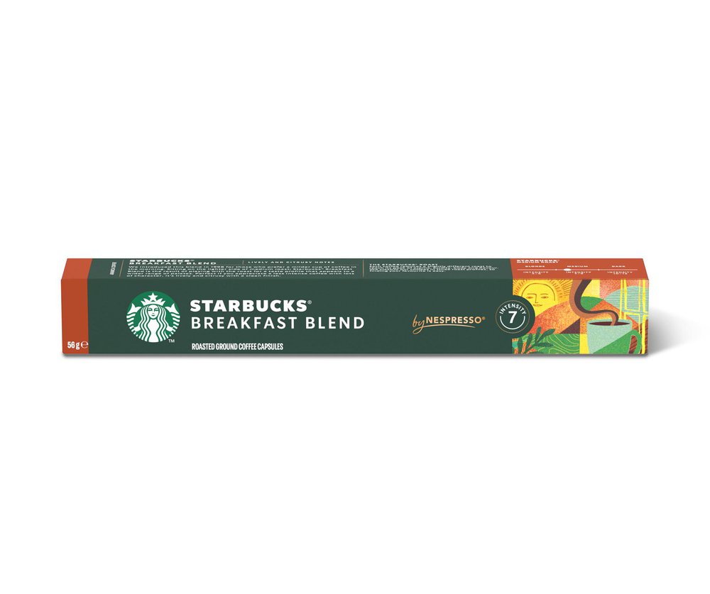 Encontraproduto.com.br - Cápsula Starbucks Breakfast Blend Cx 56g 10cp