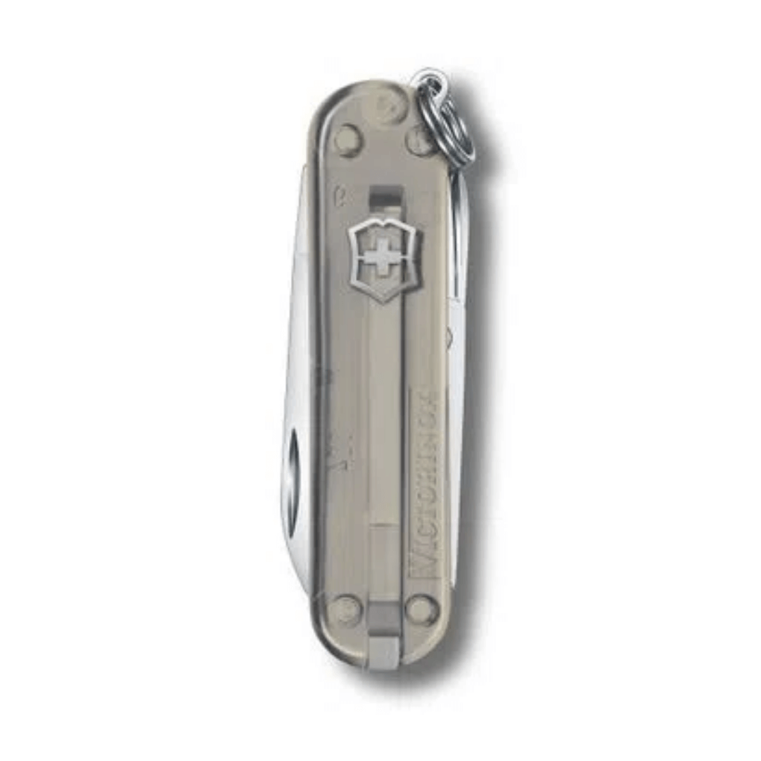 Encontraproduto.com.br - Canivetes Suíço de Bolso Pequeno Classic Sd Colors Translucidos com 7 Funções Cinza (Mystical Morning) - 0.6223.T31g - Victorinox