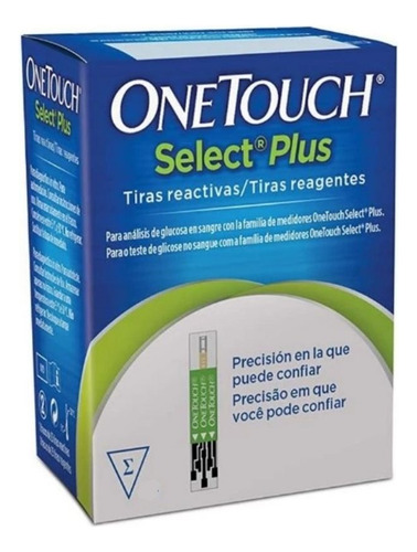 Encontraproduto.com.br - One Touch Select Plus Tiras Reagentes Caixa 10 Unidades