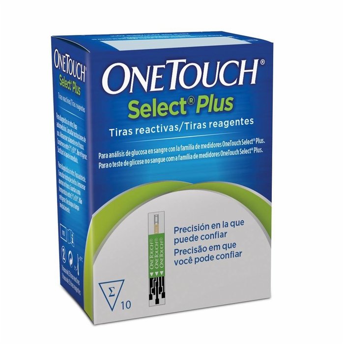Encontraproduto.com.br - One Touch Select Plus Tiras Reagentes Caixa 10 Unidades