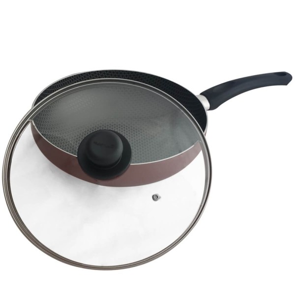 Encontraproduto.com.br - Frigideira Neoflam Amie Aluminio Injetado Vermelho 30Cm 2,9L