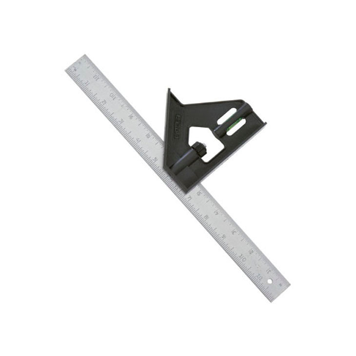 Esquadro Stanley 46-012 Combinado Com Régua 300Mm