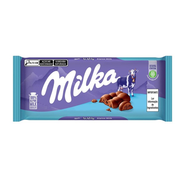 Chocolate Ao Leite MILKA Bubbly 90g