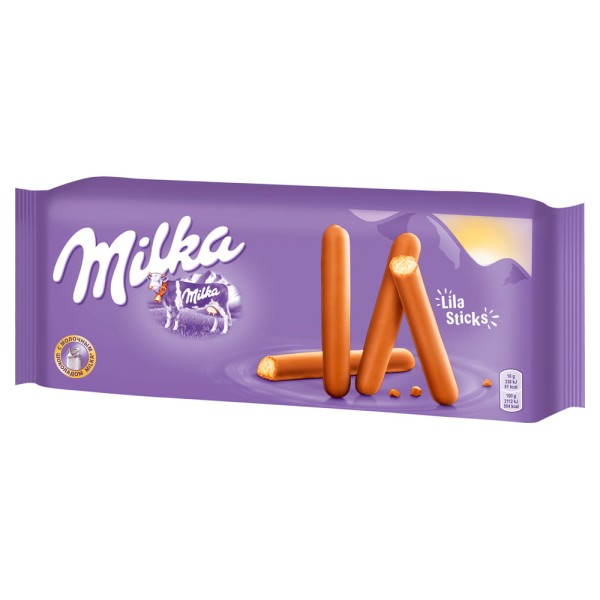 Encontraproduto.com.br - Biscoito Milka Lila Sticks 112g