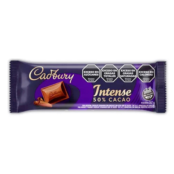 Chocolate Meio Amargo 50% Cacau Cadbury 162g