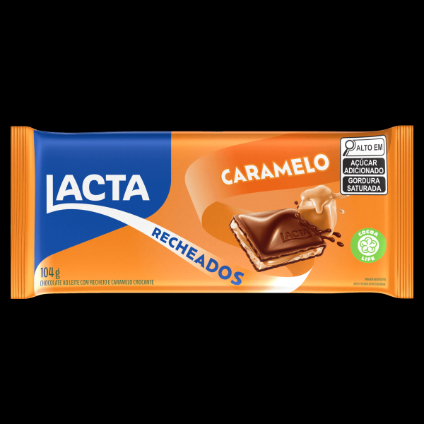 Chocolate LACTA Recheados Caramelo 104g