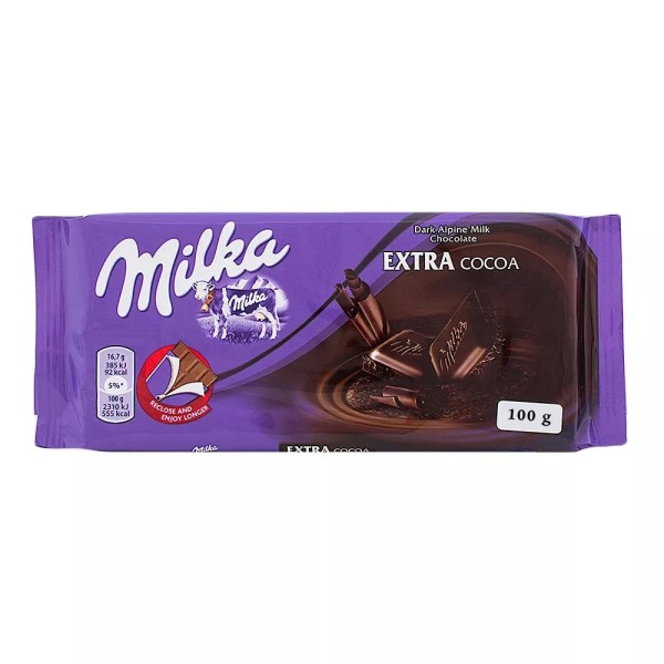 Encontraproduto.com.br - Chocolate em Barra MILKA Dark Extra Cocoa 100g