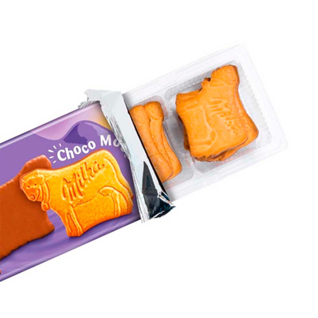 Encontraproduto.com.br - Biscoitos Cobertos de Chocolate Choco Moo Milka 120g