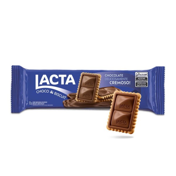Encontraproduto.com.br - Biscoito Recheado Lacta Choco & Biscuit 72g