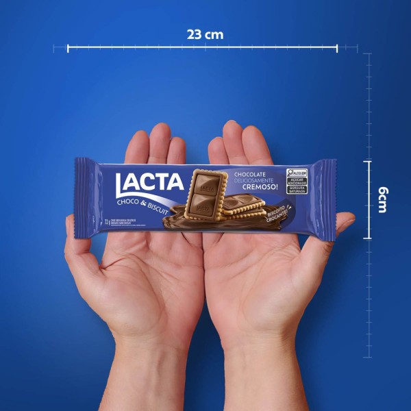 Encontraproduto.com.br - Biscoito Recheado Lacta Choco & Biscuit 72g