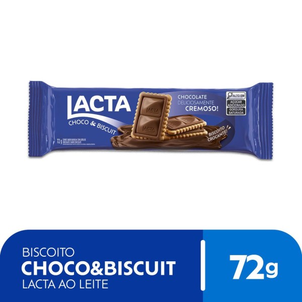 Encontraproduto.com.br - Biscoito Recheado Lacta Choco & Biscuit 72g