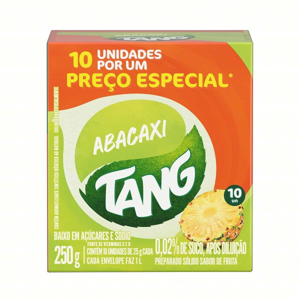 Encontraproduto.com.br - Refresco em Pó Tang Abacaxi 25g caixa com 10 Preço Especial