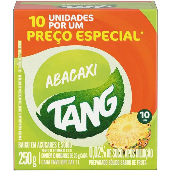 Encontraproduto.com.br - Refresco em Pó Tang Abacaxi 25g caixa com 10 Preço Especial