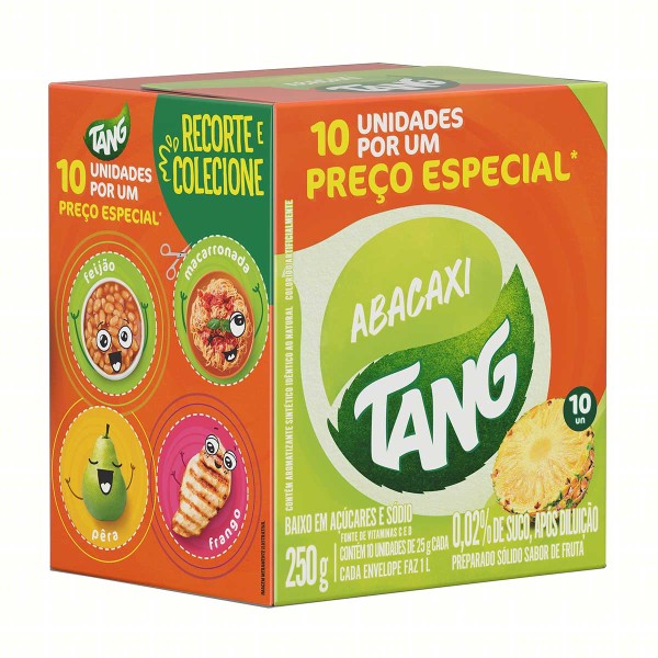 Encontraproduto.com.br - Refresco em Pó Tang Abacaxi 25g caixa com 10 Preço Especial