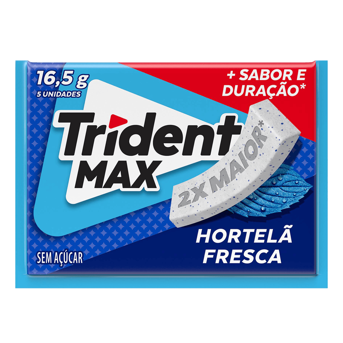 Encontraproduto.com.br - Goma de Mascar Trident Max Hortelã Fresca 5 Unidades
