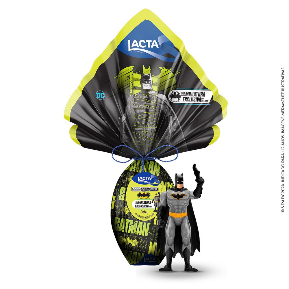Encontraproduto.com.br - Ovo de Páscoa Lacta Batman Unidade com 166g