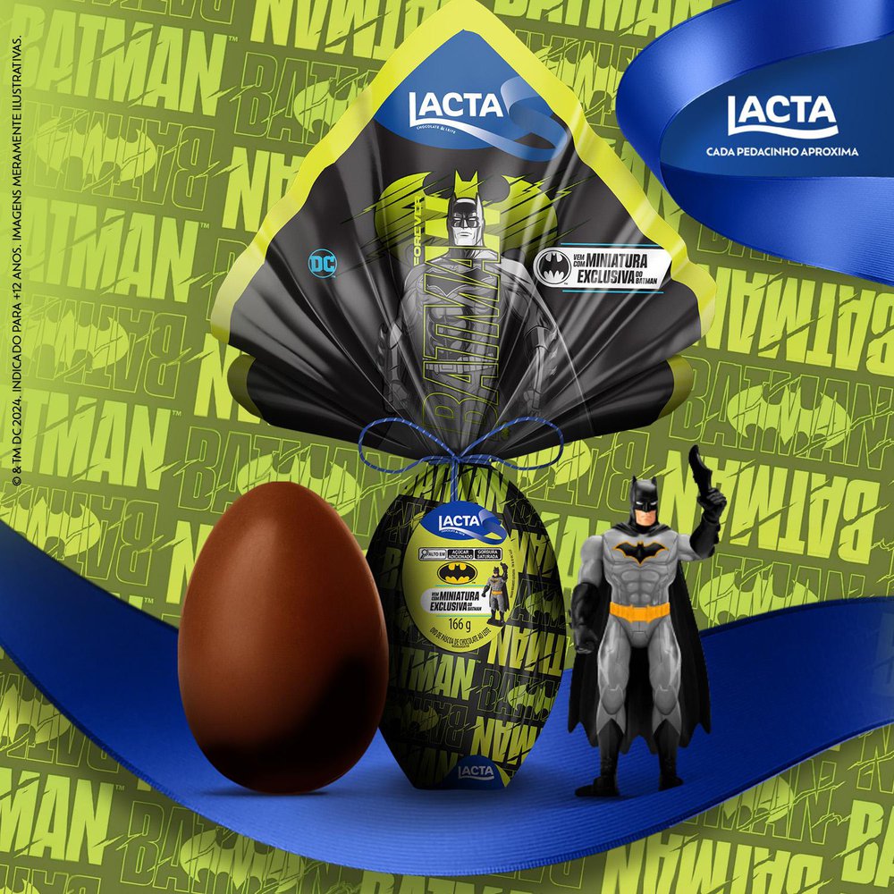Encontraproduto.com.br - Ovo de Páscoa Lacta Batman Unidade com 166g