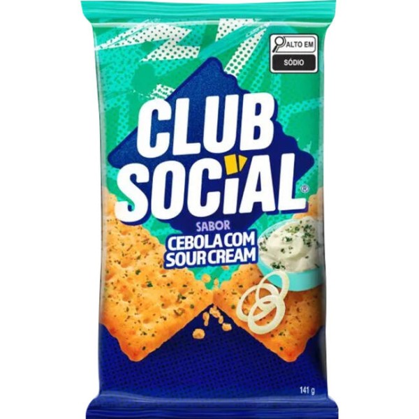 Biscoito Club Social Cebola e Salsa Pacote com 141g