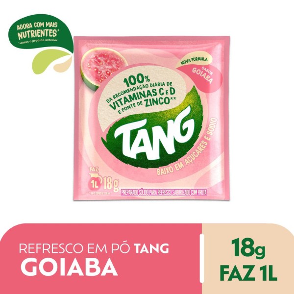 Encontraproduto.com.br - Refresco em Pó Tang Goiaba Envelope com 18g