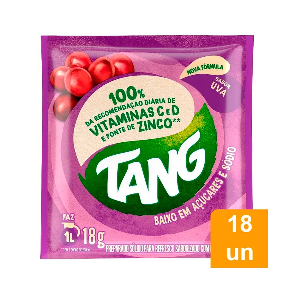 Encontraproduto.com.br - Refresco Em Pó Tang Uva Caixa 18g