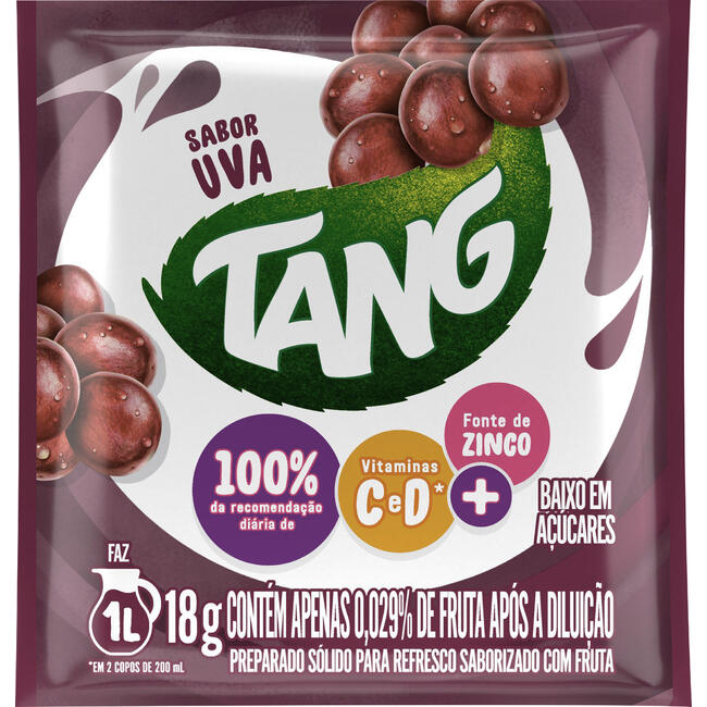 Encontraproduto.com.br - Refresco em Pó Tang Uva 18g