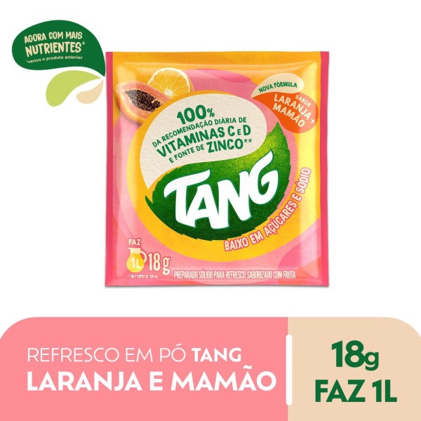Encontraproduto.com.br - Refresco Tang Sabor Laranja E Mamão 18g