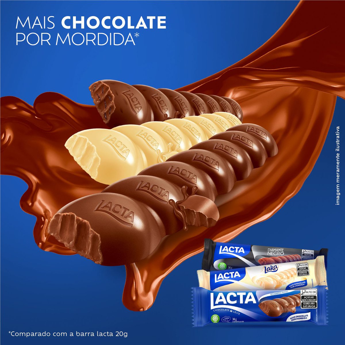 Chocolate Lacta Laka Branco 34g