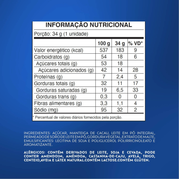 Encontraproduto.com.br - Chocolate Lacta Ao Leite 34g