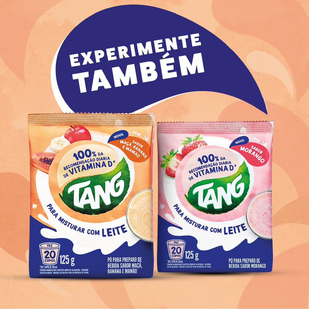 Encontraproduto.com.br - Tang Para Misturar Com Leite Maçã, Banana e Mamão