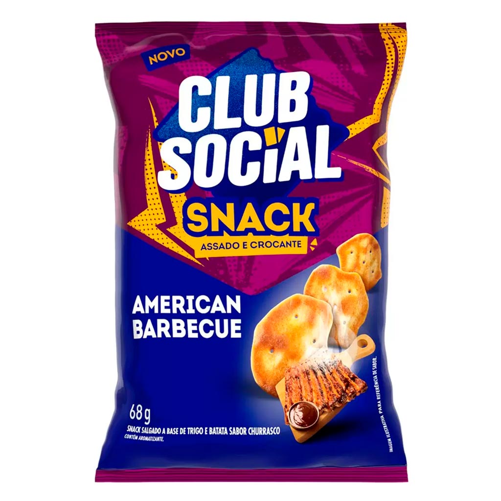 Encontraproduto.com.br - Salgadinho Club Social American Barbecue 68g