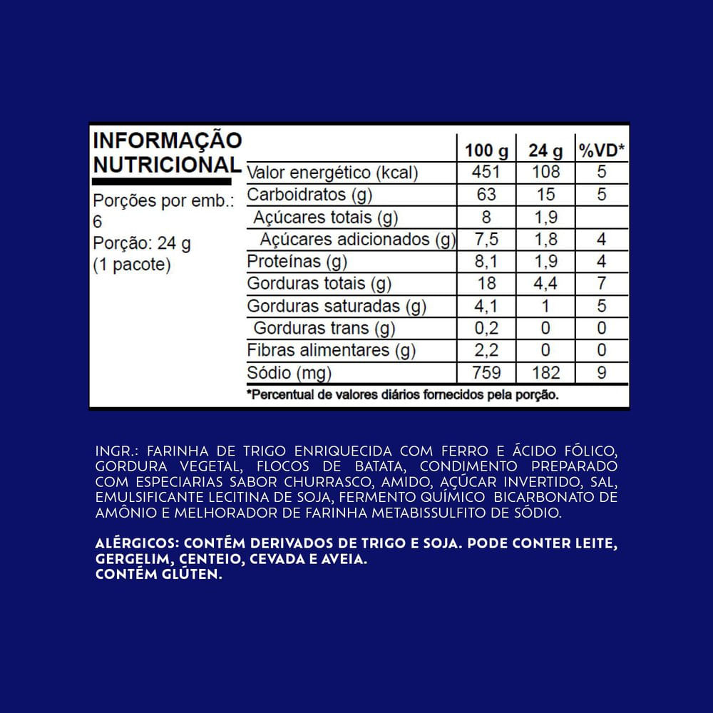 Encontraproduto.com.br - Salgadinho Club Social American Barbecue 68g