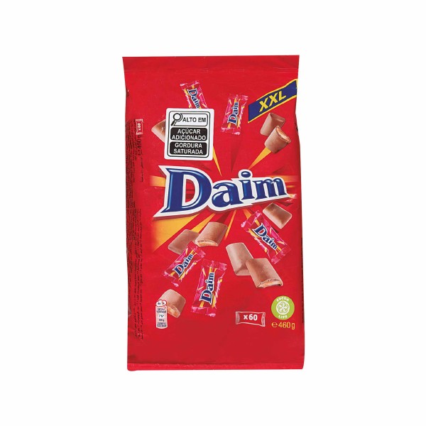 Encontraproduto.com.br - Mini Bombons Daim Chocolate ao Leite com Caramelo Crocante XXL 460g
