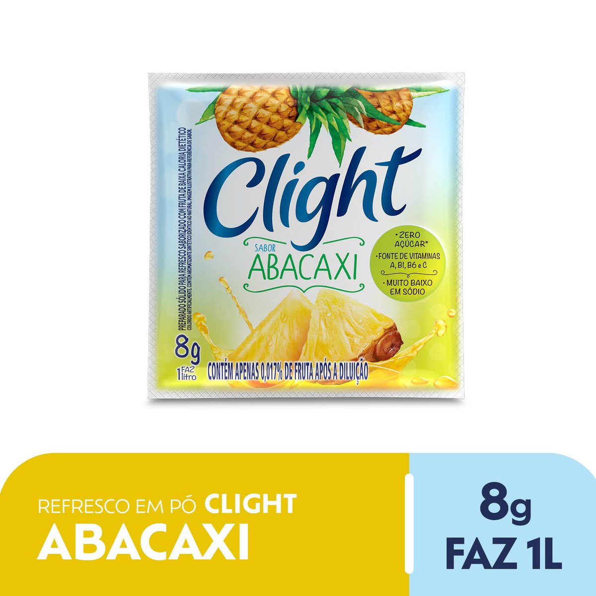 Encontraproduto.com.br - Refresco Em Pó Clight Abacaxi 8g