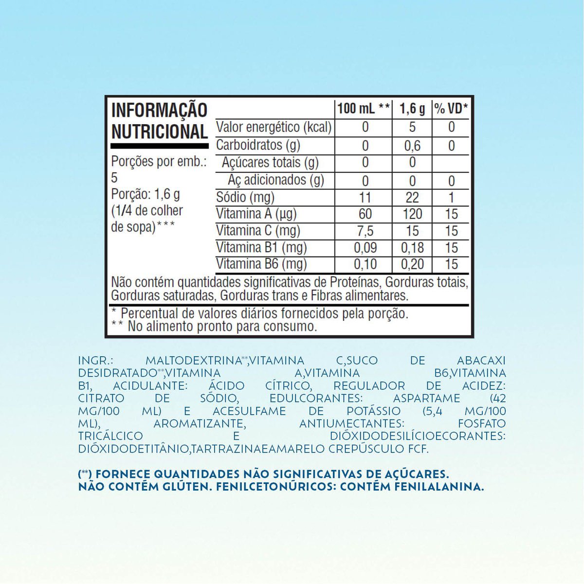 Encontraproduto.com.br - Refresco Em Pó Clight Abacaxi 8g