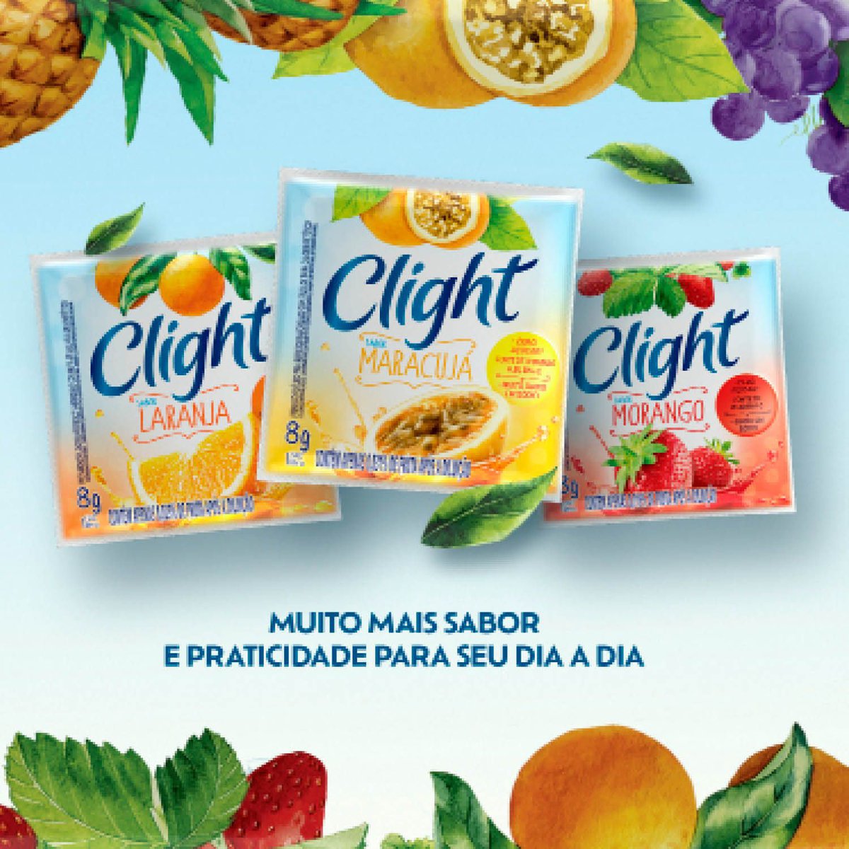 Encontraproduto.com.br - Refresco Em Pó Clight Abacaxi 8g
