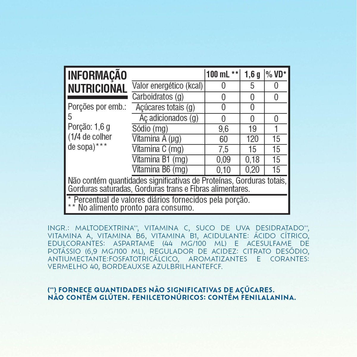 Encontraproduto.com.br - Refresco Em Pó Clight Uva 8g