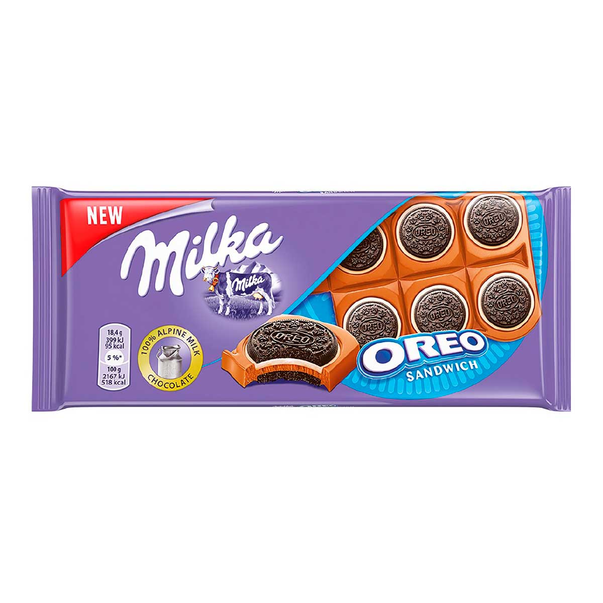 Encontraproduto.com.br - Chocolate em Barra Milka 92g Oreo Sanduíche