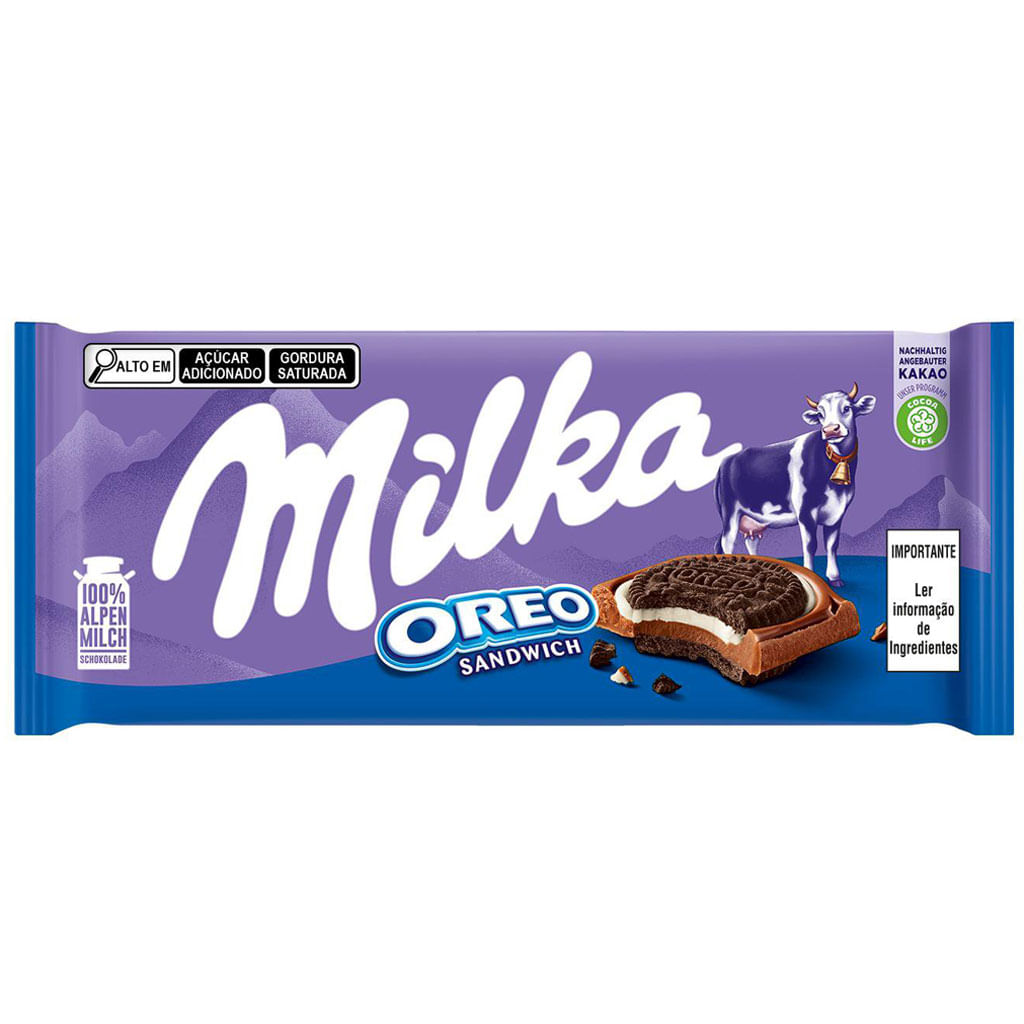 Encontraproduto.com.br - Chocolate em Barra Milka 92g Oreo Sanduíche