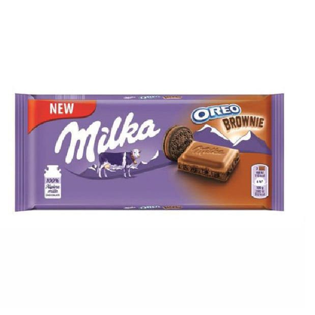 Encontraproduto.com.br - Chocolate Milka Oreo Brownie 100g