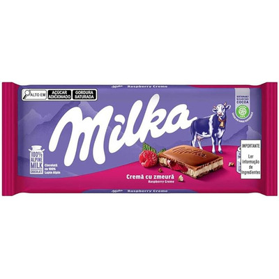 Chocolate Alpine Milk Raspberry Cream Milka 100g