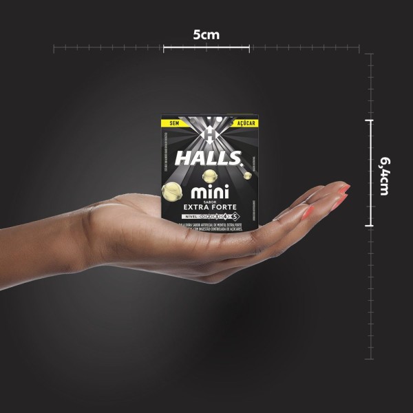 Encontraproduto.com.br - Bala Drops Halls Mini Extra Forte 01Un 15G - Halls
