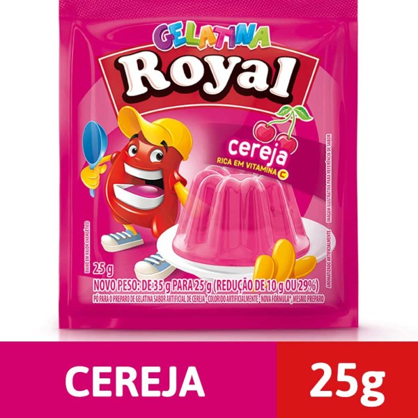 Gelatina Cereja 25g - Royal