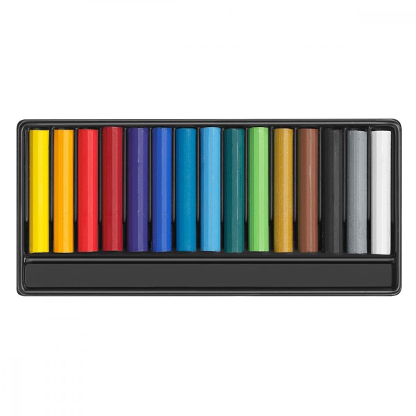 Encontraproduto.com.br - Giz Pastel Caran dAche Swisscolor Wax Pastels com 15 Cores - 7002815