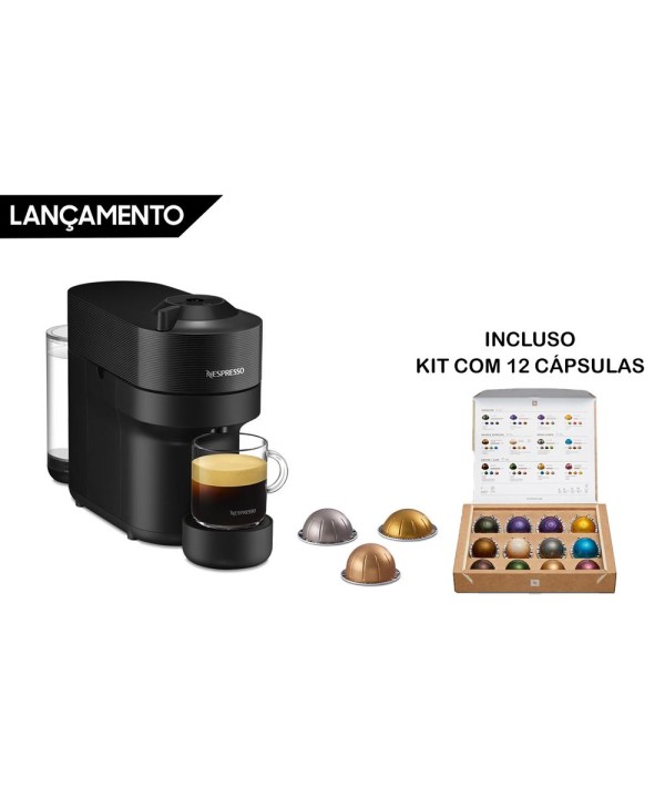 Cafeteira Nespresso Automatica Vertuo Pop Preta 110V