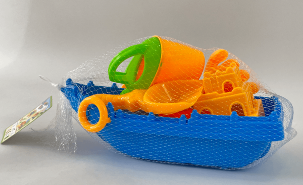 Kit de Praia Barco com Acessórios 7 Peças - BANANA TOYS