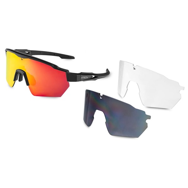 Encontraproduto.com.br - Óculos Atrio Sprinter Lite Kit 3 Lentes Black Red - BI235OUT [Reembalado]