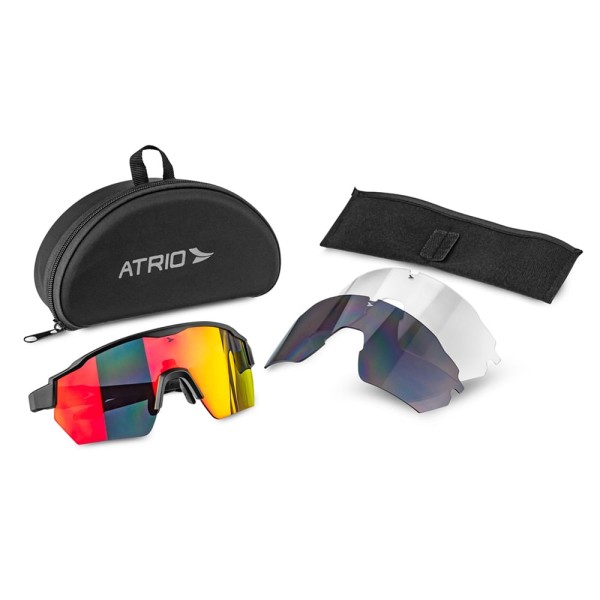 Encontraproduto.com.br - Óculos Atrio Sprinter Lite Kit 3 Lentes Black Red - BI235OUT [Reembalado]