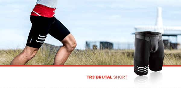 Encontraproduto.com.br - Bermuda Compressão Triathlon TR3 Brutal Compressport Unissex
