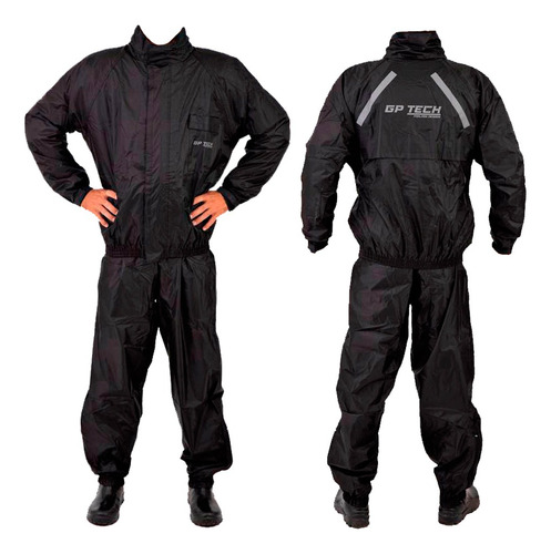 Encontraproduto.com.br - Capa de Chuva Masculina GP Tech Essence Premium Preta