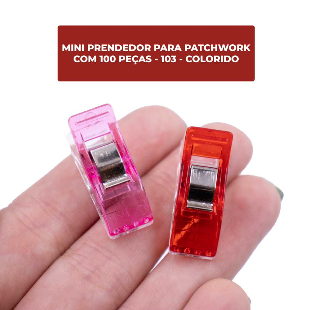 Encontraproduto.com.br - Mini Prendedor Para Patchwork Com 100 Peças